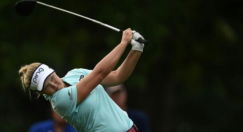 Brooke Henderson hits an eagle and six birdies for an eight-under par 63 and one-shot lead after the first round at the Meijer Classic