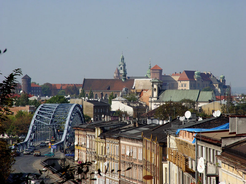 Kraków, widok na Wawel z Podgórza