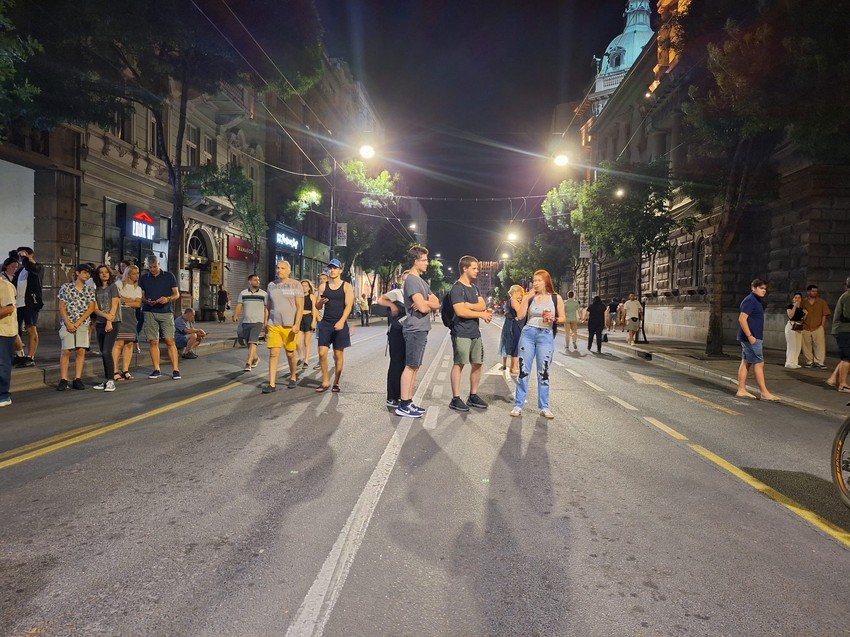 Studenti ispred Predsedništva, Beograd