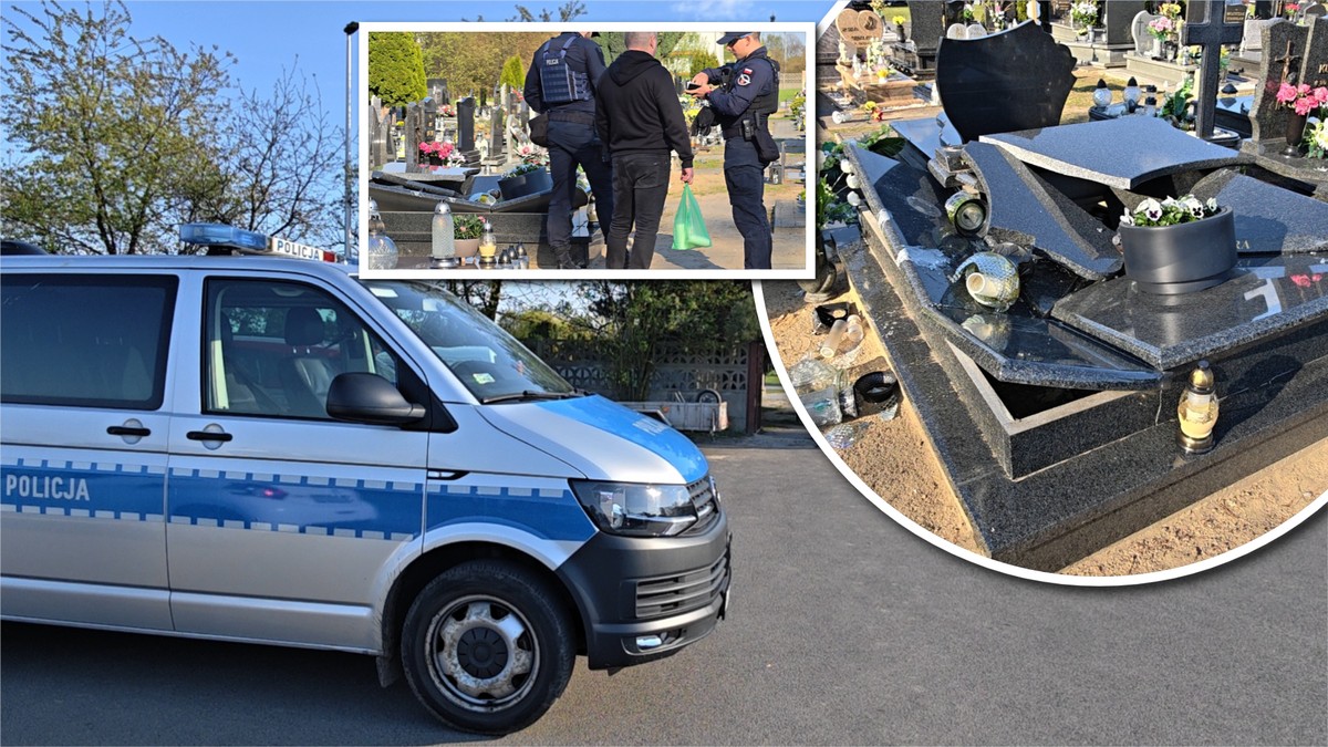 Pobojowisko na cmentarzu. Policja ma zaskakującą hipotezę