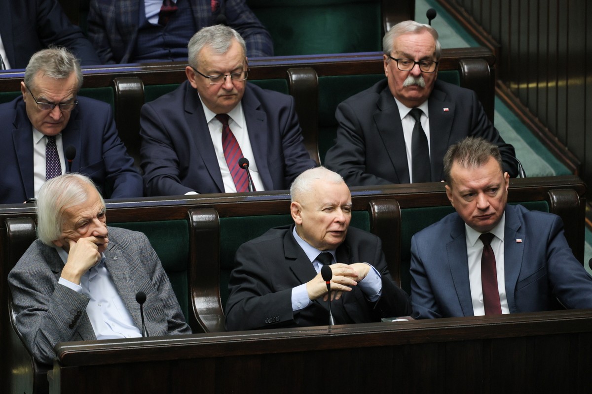 Jarosław Kaczyński, Mariusz Błaszczak, Ryszard Terlecki, Leonard Krasulski, Andrzej Adamczyk, Piotr Gliński
