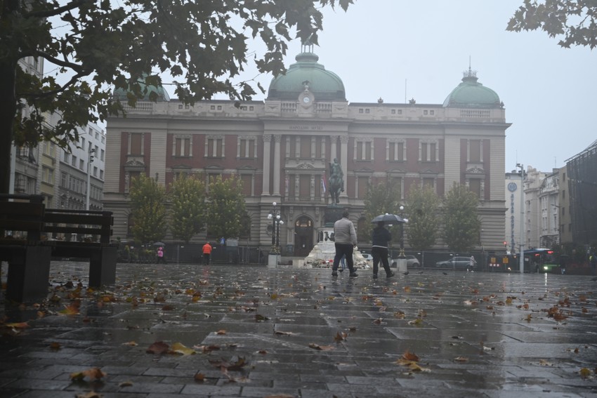 Kiša u Beogradu i sivilo