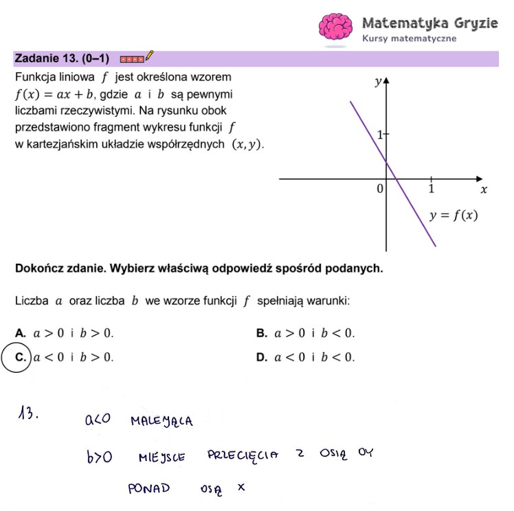 Arkusz CKE i odpowiedzi. Matematyka, poziom podstawowy formuła 2023 - zadanie 13