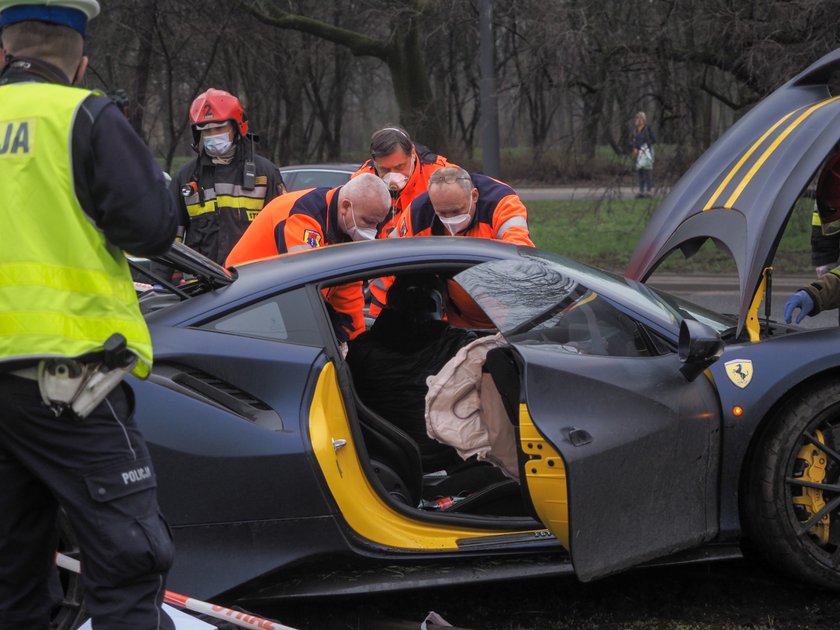 Ferrari na torowisku w Łodzi 