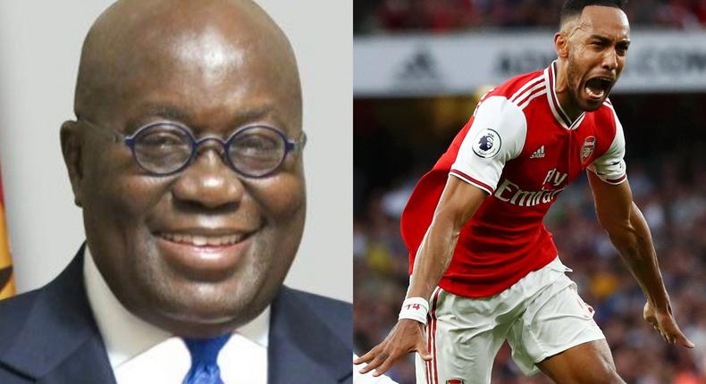 Tottenham fan President Akufo-Addo wants Aubameyang to stay at Arsenal