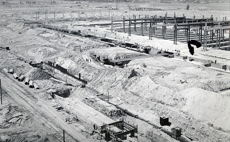 Teren budowy FSM Tychy - 1973 rok