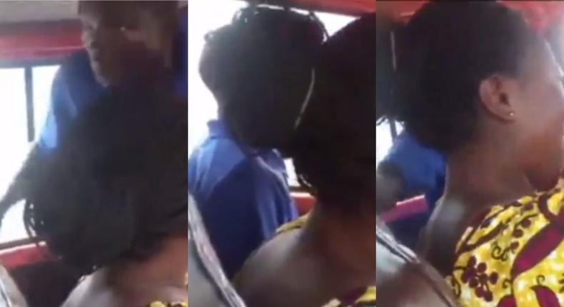 All hell breaks loose inside commercial bus as man bursts a loud sneeze (video)