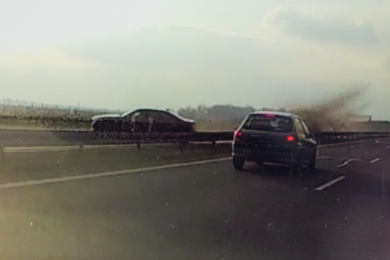 Do piątkowego zdarzenia doszło w czasie przejazdu prezydenckiej kolumny autostradą A4 na terenie woj. opolskiego