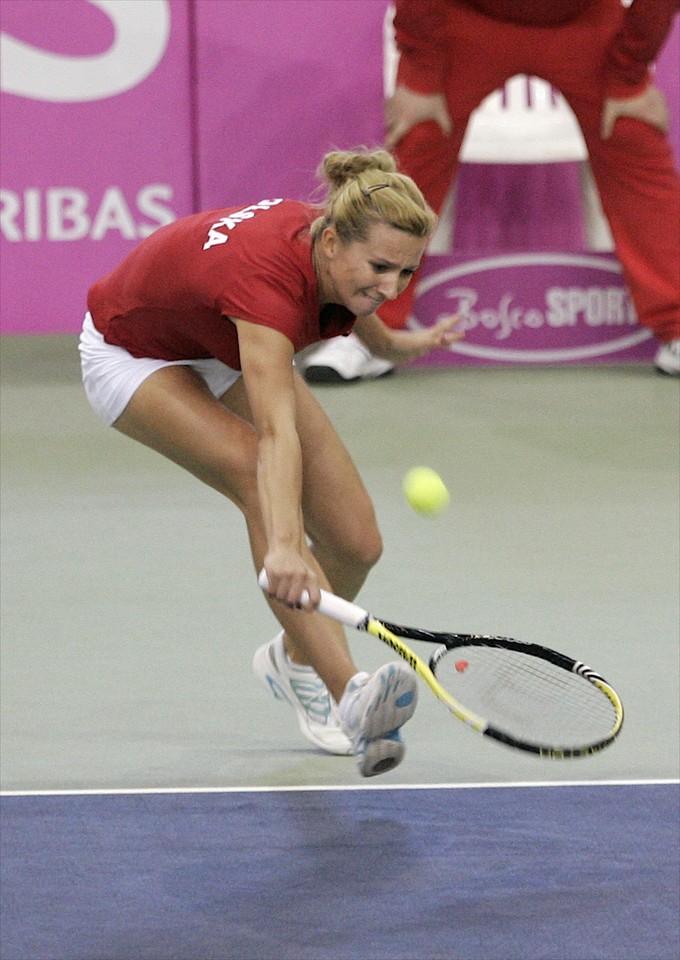 TENIS FED CUP POLSKA HISZPANIA DOMACHOWSKA MARTINEZ-SANCHEZ