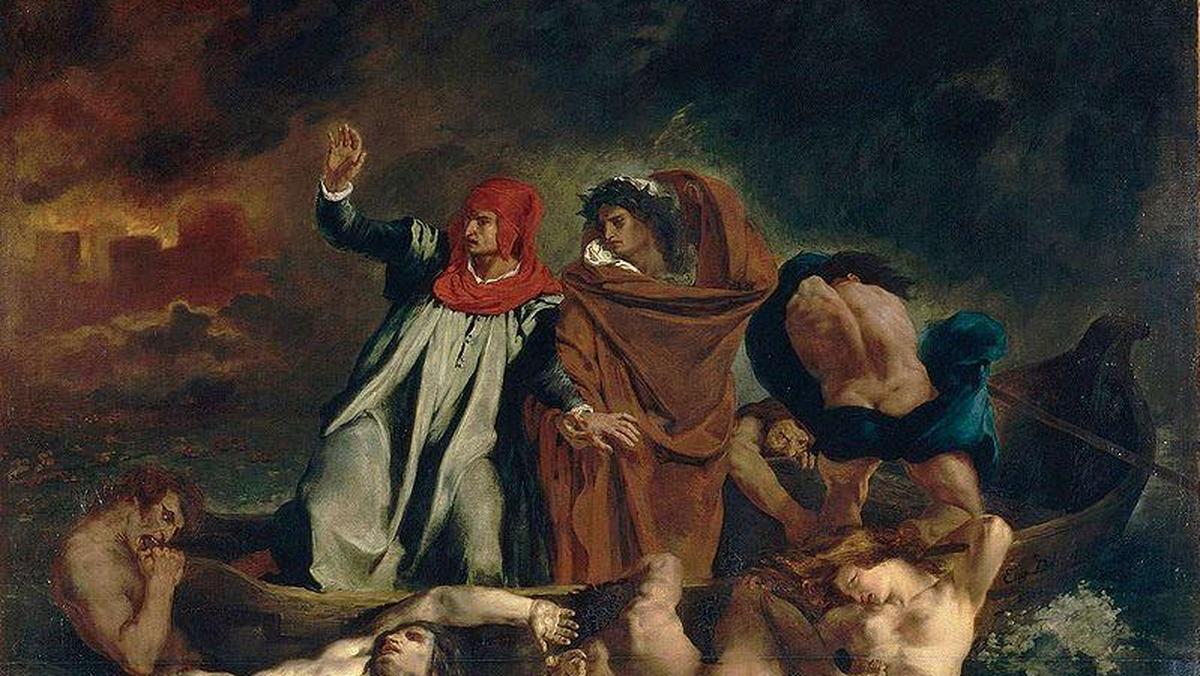 Dante i Wergiliusz w Piekle, Eugene Delacroix, 1822