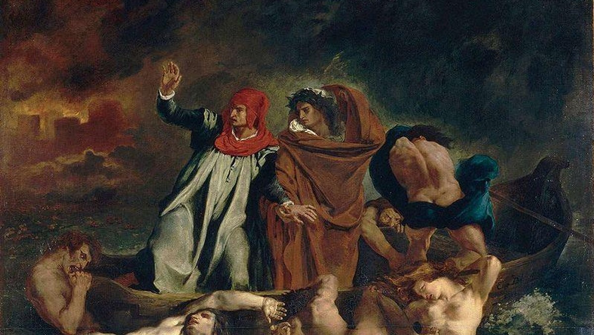 Dante i Wergiliusz w Piekle, Eugene Delacroix, 1822