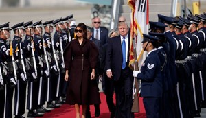 President Donald Trump on a visit to South Korea in 2017.Woohae Cho/Getty Images