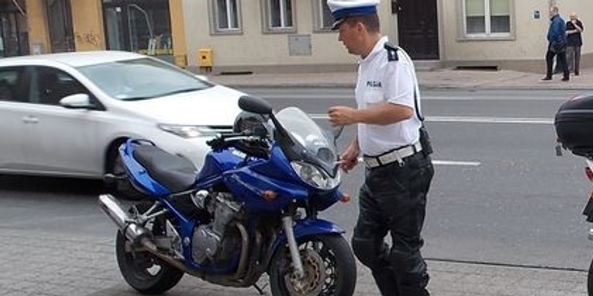 Jechał na motorze po alkoholu