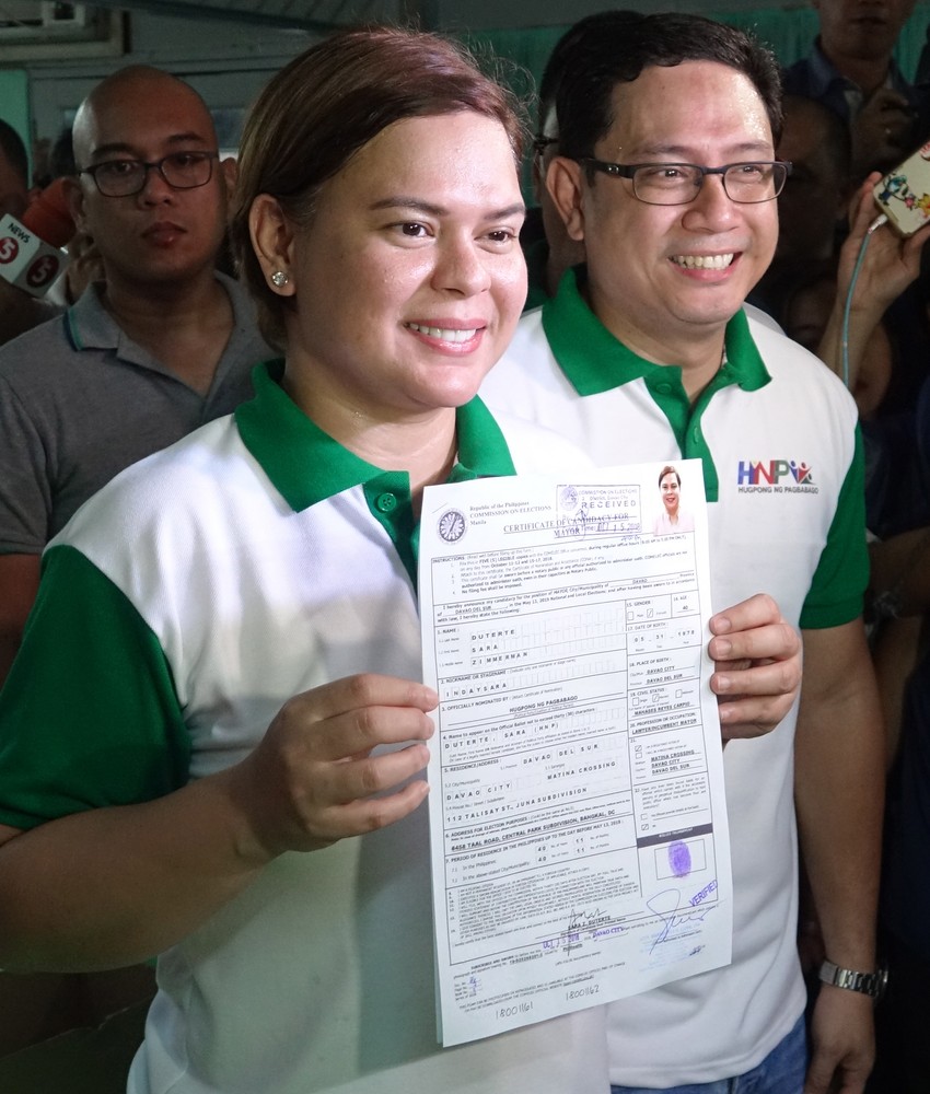 Sara Duterte Karpio kandidovala se za gradonačelnicu grada Davao