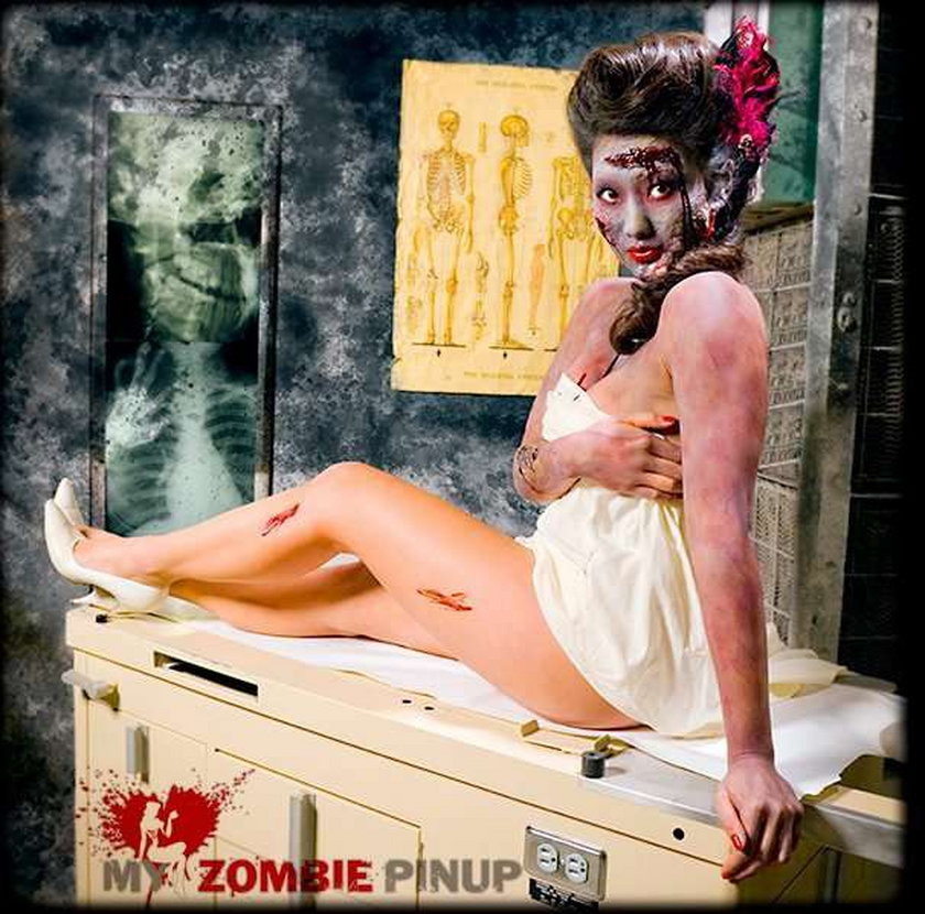 kalemdarz zombie pinup