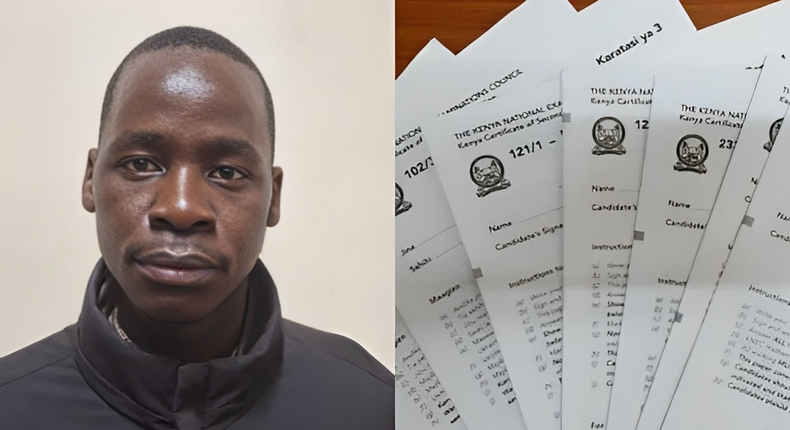 Nicholas Ngumbau Kalewa, alias ‘Mr. Examiner’ who teaches Christian Religious Education (CRE) who was selling fake 2023 National Exam papers was arrested after walking into a trap set up by the DCI