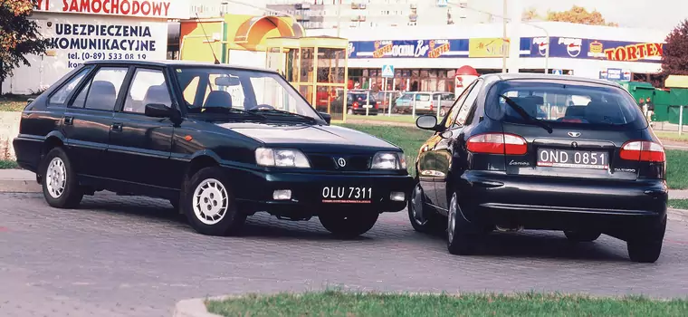 Daewoo Lanos kontra Daewoo-FSO Polonez - z archiwum Auto Świata