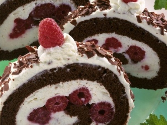 Recept za sladoled rolat sa malinama