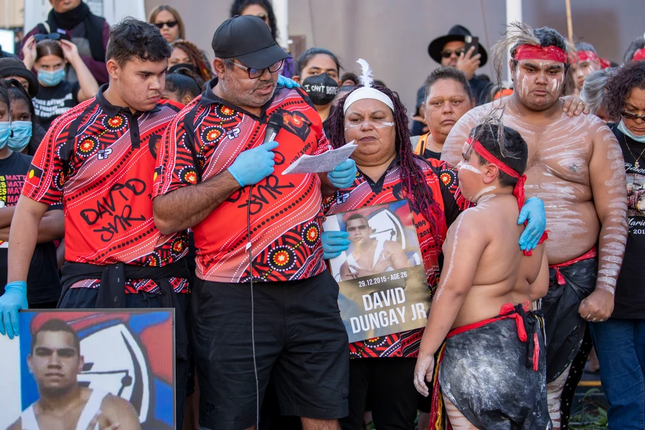 Porodica Dejvida Dungaja na protestima