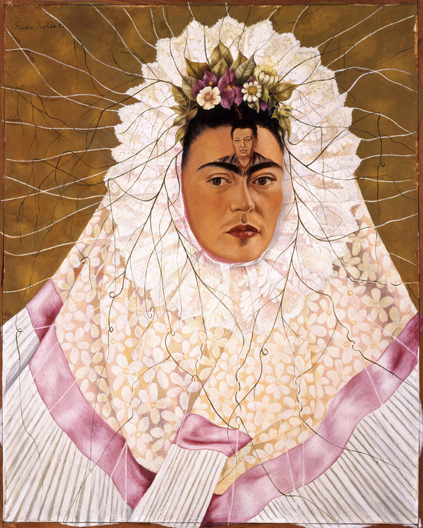 Frida Kahlo "Autoportret jako Tehuanka, lub Diego w moich myślach", Trust © 2017 Banco de México Diego Rivera Frida Kahlo Museums Trust