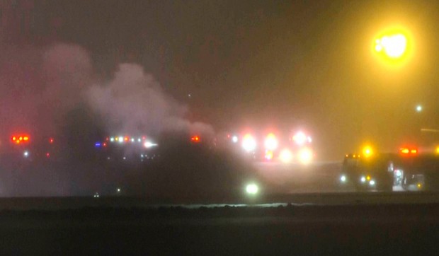 Pad aviona u Mejnu: Hitne službe na licu mesta