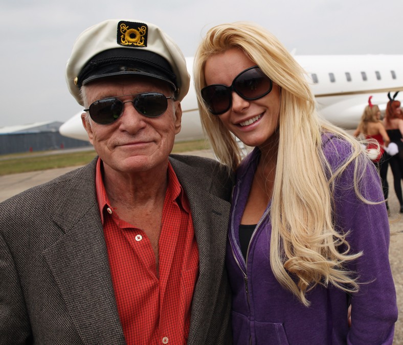 Hugh Hefner i Crystal Harris w 2011 r.