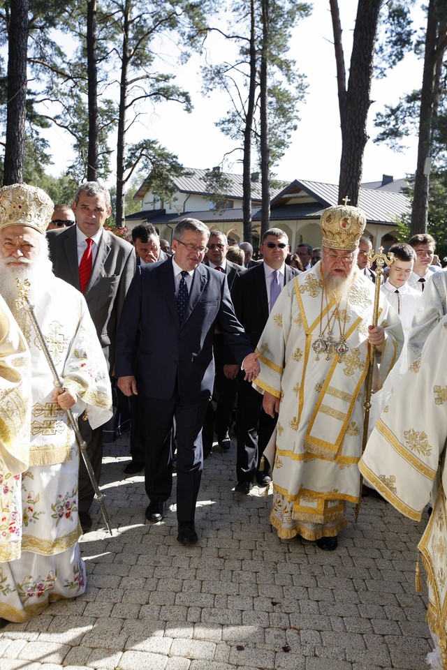 Komorowski na Świętej Górze Grabarce