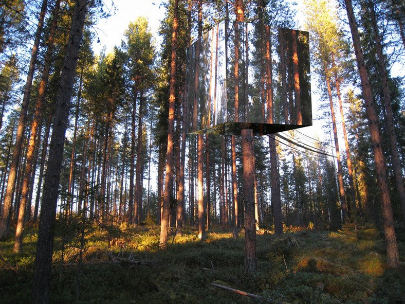 Treehotel, Harads, Lustrzana Kostka (Mirror's Cube)
