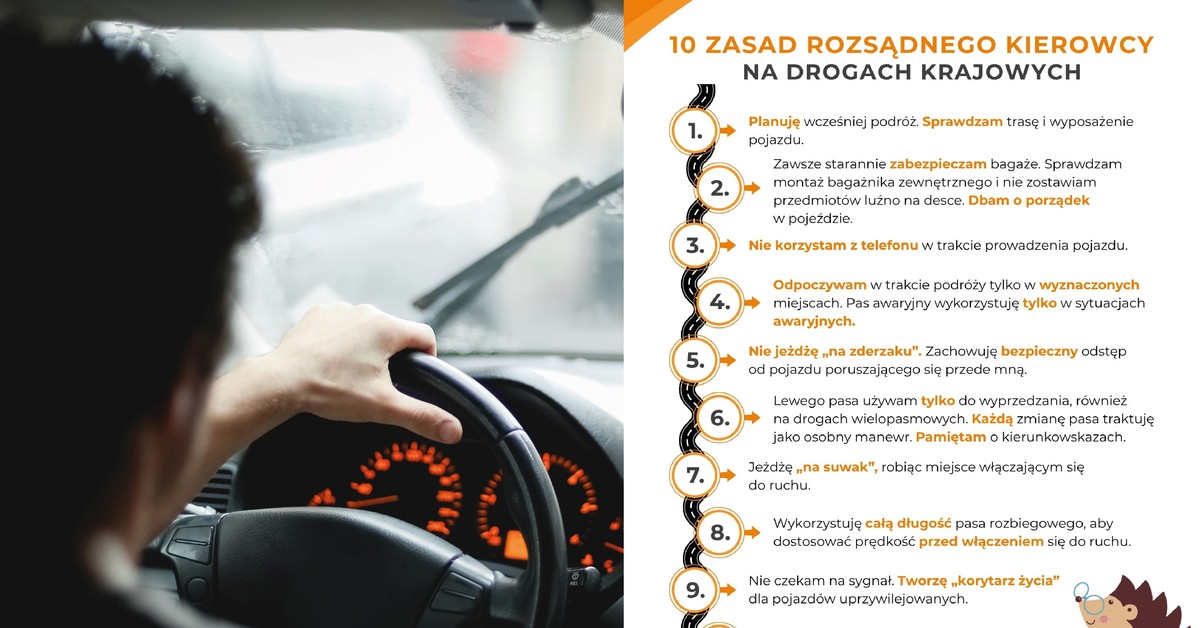 10 najważniejszych zasad na drodze. GDDKiA publikuje listę