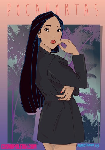 Pocahontas jak Miley Cyrus na okładce swojej płyty