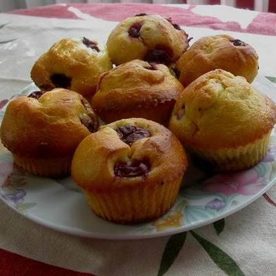 Gluténmentes meggyes muffin