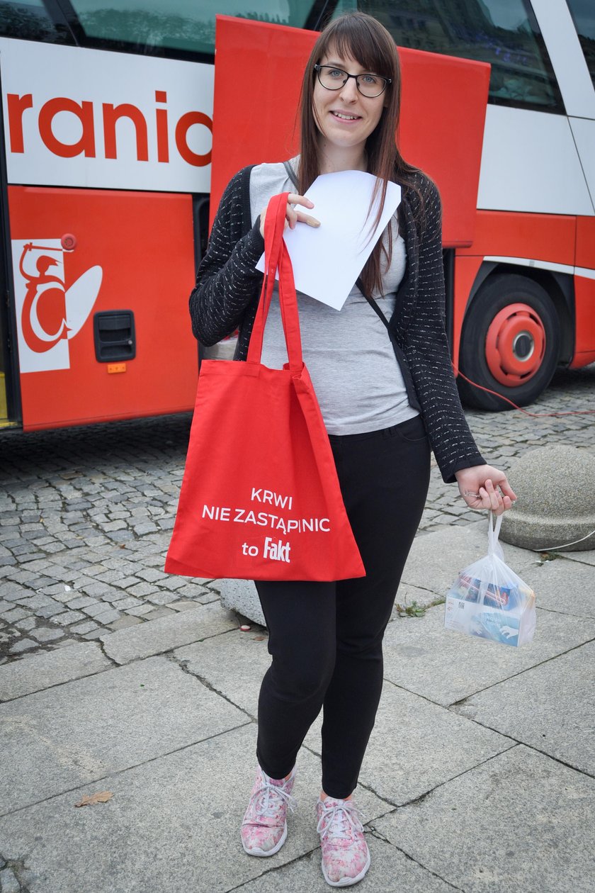 Agnieszka Fus (23 l.), doktorantka na Politechnice Warszawskiej: Mam satysfakcję z oddawania krwi.