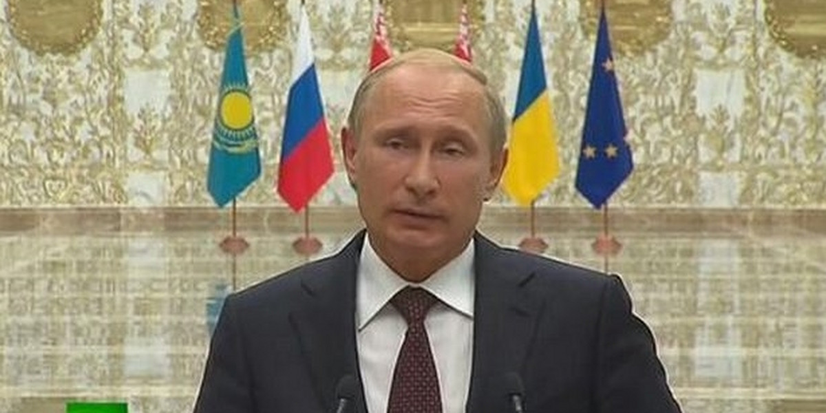 Putin z rogami
