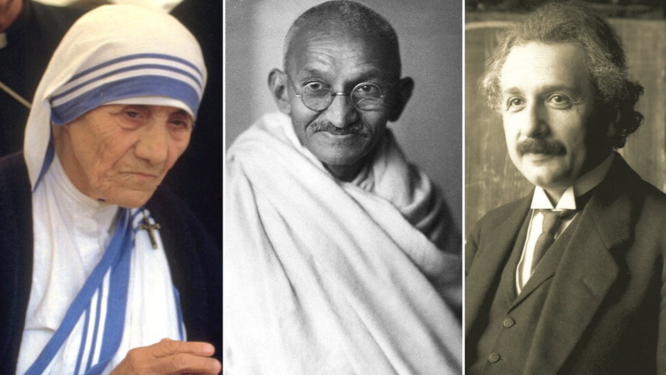 Matka Teresa z Kalkuty / Mahatma Gandhi / Albert Einstein