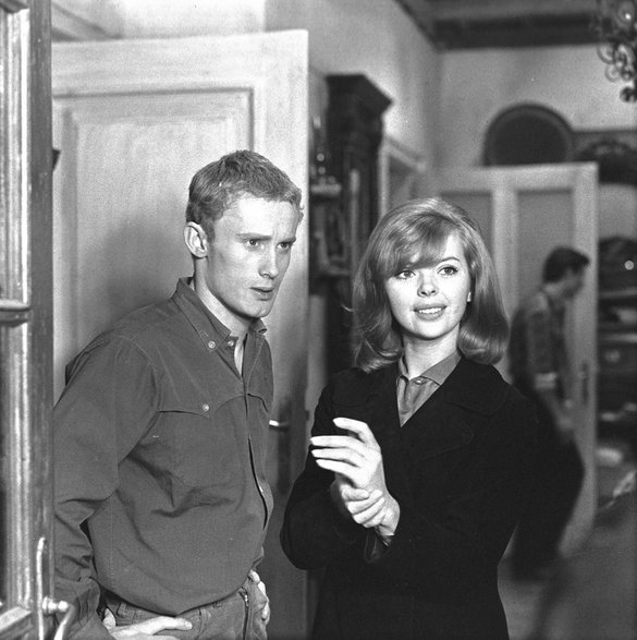 Daniel Olbrychski i Barbara Kwiatkowska-Lass w filmie "Jowita" (1966)