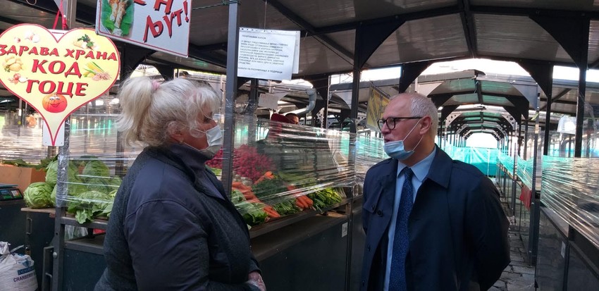 Goran Vesić na Kalenić pijaci