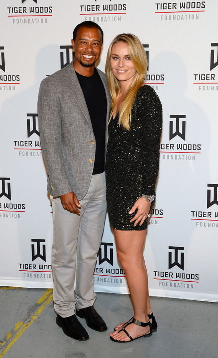 Tiger Woods z Lindsey Vonn w 2014 roku