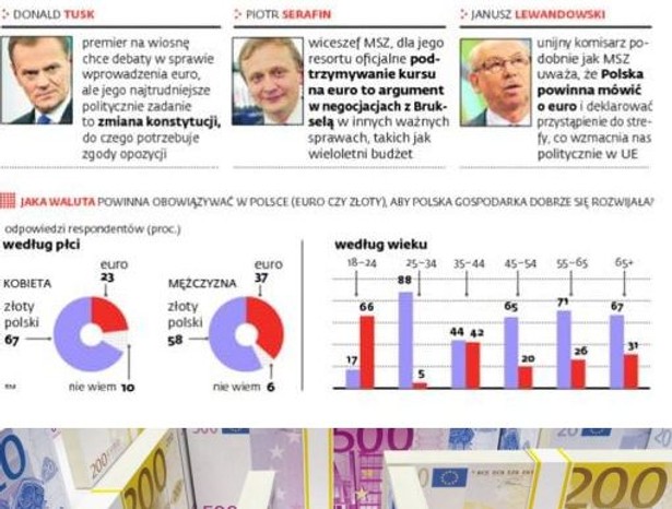 Główni gracze w sprawie euro