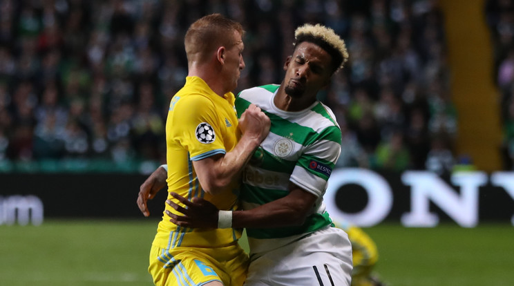 Kleinheisler
László (balra)
és csapata
nem tudta megállítani
a Celtic játékosait /Fotó:Getty