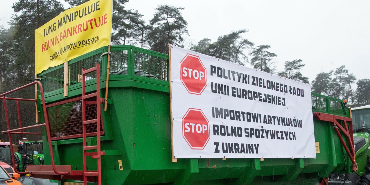 Ogólnopolski protest rolników.