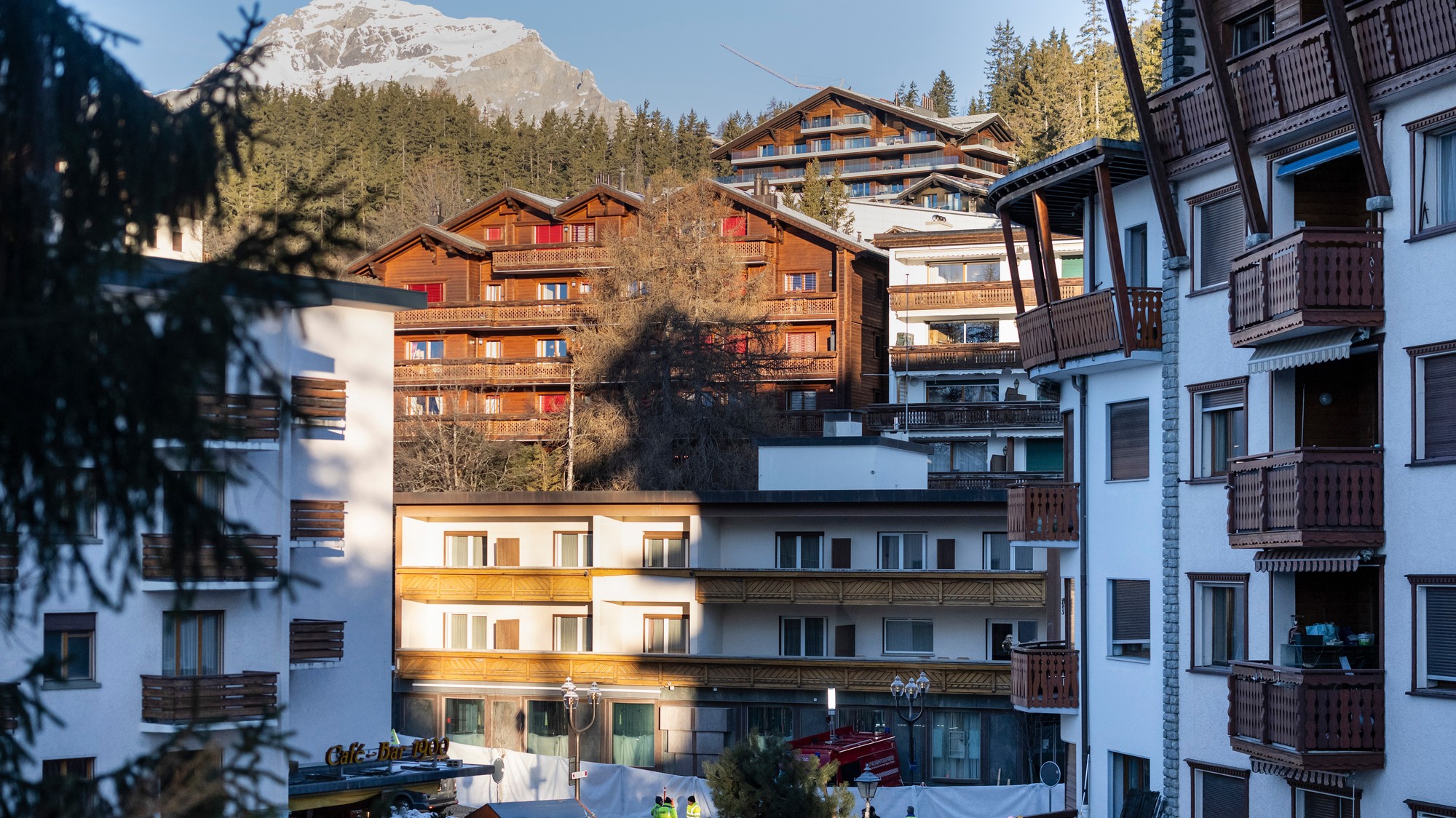 Švajčiarske stredisko Crans-Montana. 