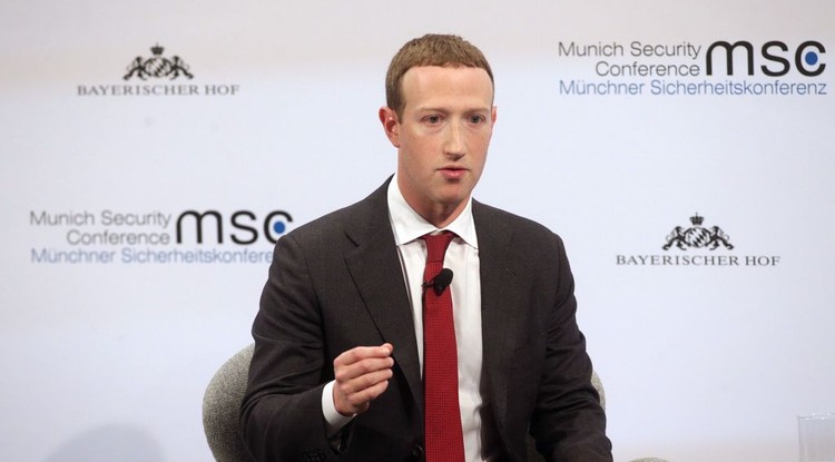 Mark Zuckerberg egy müncheni konferencián.