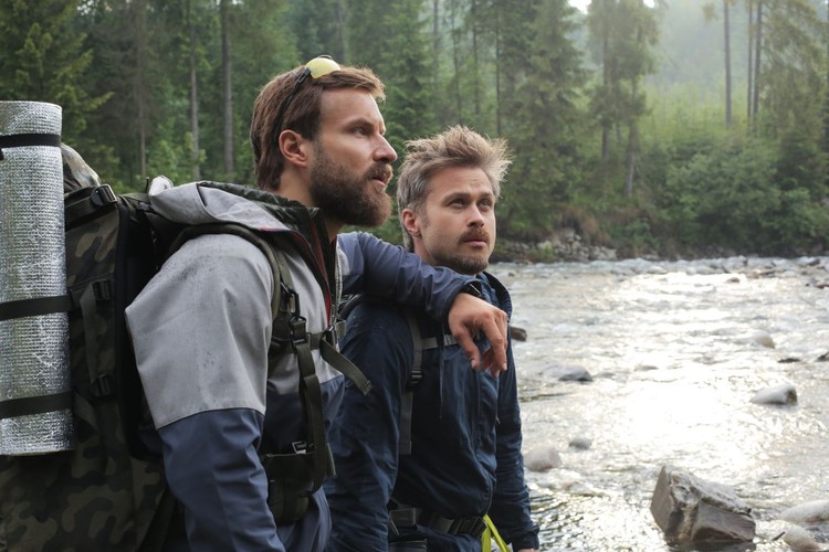 Piotr Stramowski oraz Maciej Zakościelny na planie filmu 'Po Prostu przyjaźń' / fot. Franek Mazur Agencja Gazeta