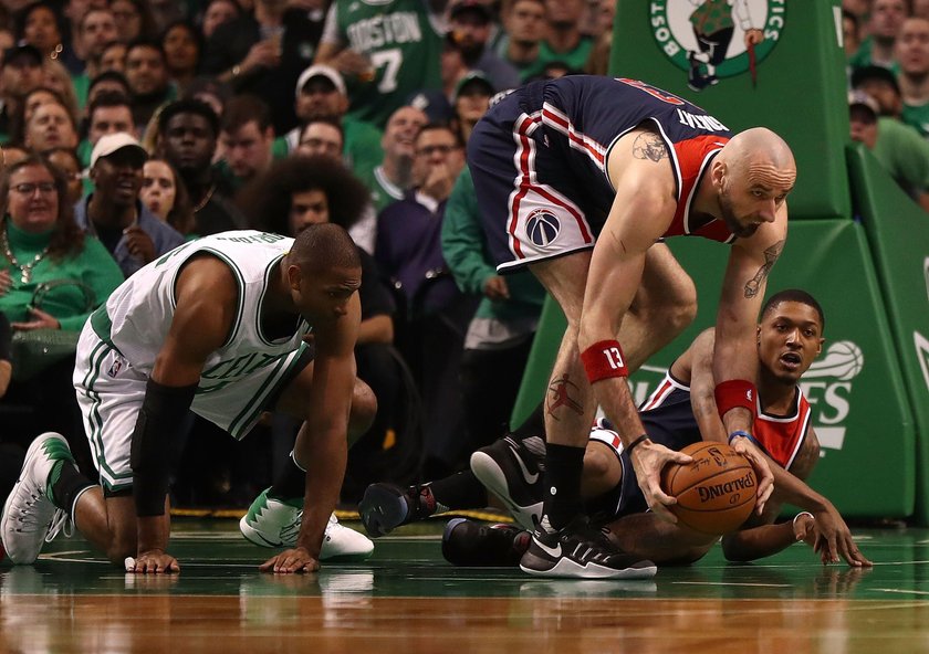 Marcin Gortat bezradny. Washington Wizards przegrali z Boston Celtics