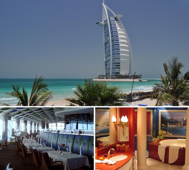 9. Burj Al Arab. To jeden z najsłynniejszych hoteli na świecie. Zbudowany został na sztucznej wyspie w odległości 280 metrów od brzegu Dubaju w Zjednoczonych Emiratach Arabskich. 60-piętrowy budynek w kształcie żagla osiąga wysokość 312 metrów. Mieści się