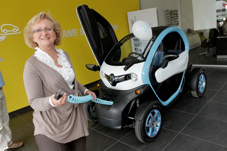 Renault twizy i jego właścicielka Małgorzata Schmidt