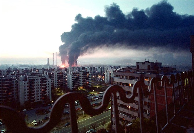 Bombardovanje Jugoslavije 1999. godine, Novi Beograd