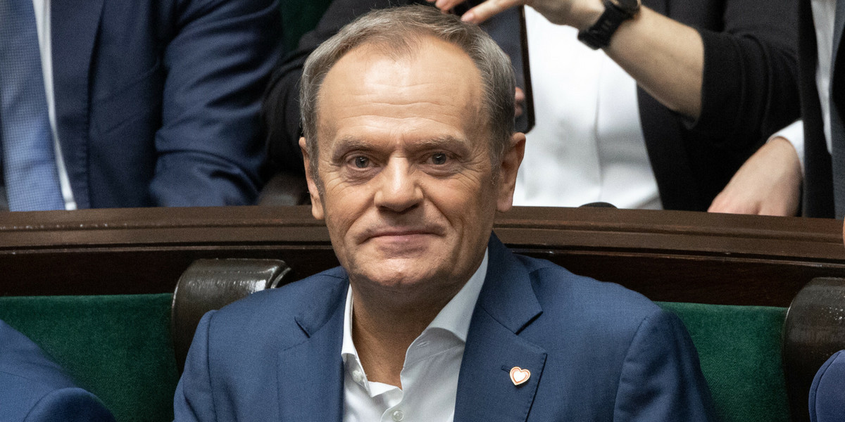 Donald Tusk w Sejmie.