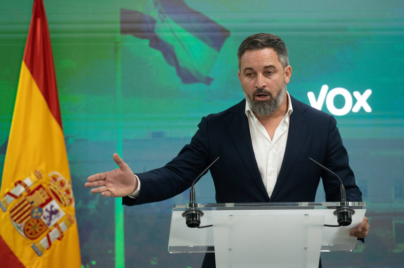 Santiago Abascal, lider hiszpańskiej partii „Vox”
