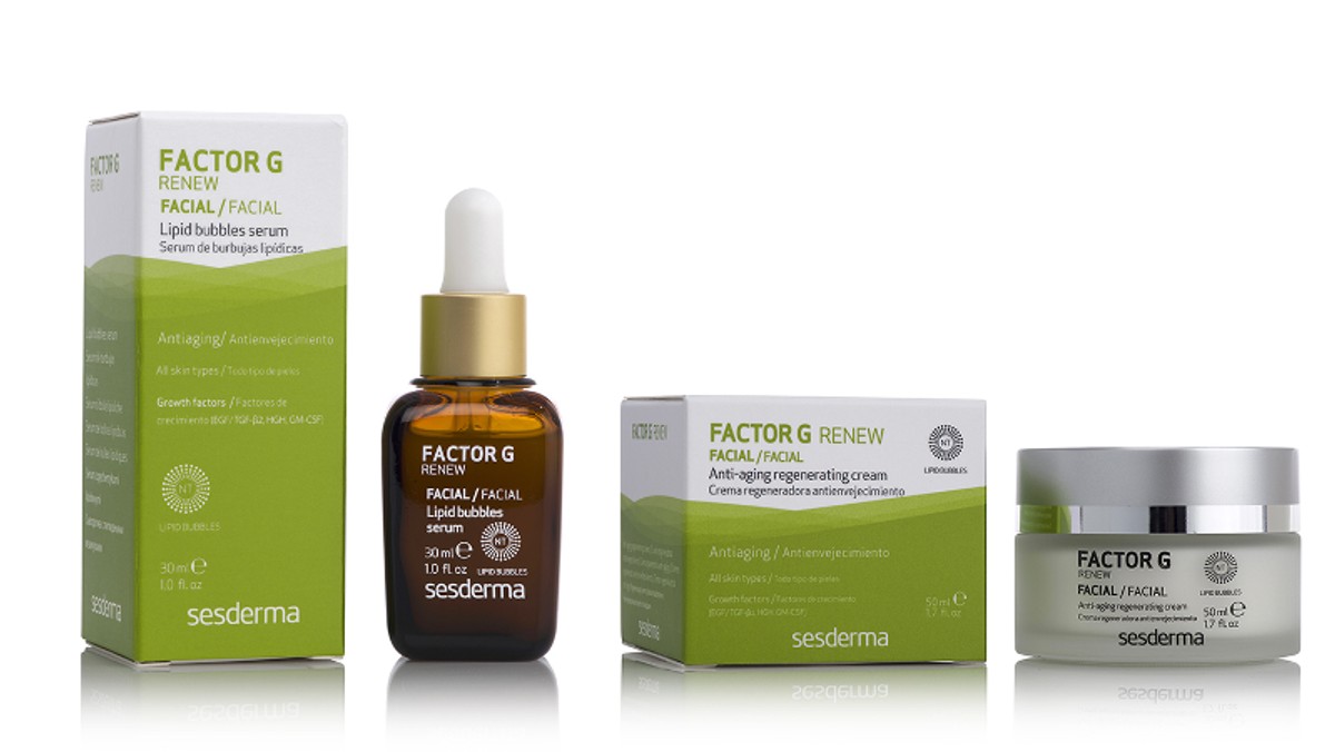 Factor G Renew firmy Sesderma to nowatorska linia produktów przeciwstarzeniowych, opartych na zdobyczach niezwykłej dziedziny wiedzy, jaką jest genokosmetyka. Działanie składników Factor G Renew zaczyna się już w jądrze komórkowym i stymuluje skórę do głębokiej regeneracji.